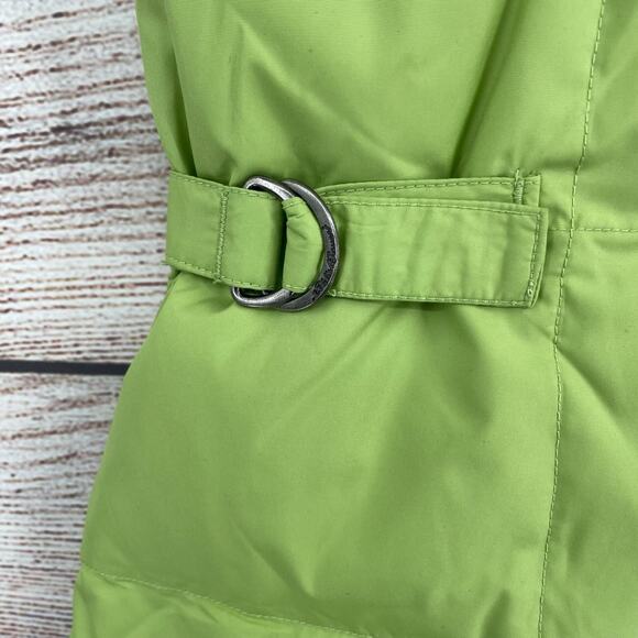 Eddie Bauer Premium Goose Down 700 Fill Power Puffer Vest Women's Medium Green - Picture 13 of 13